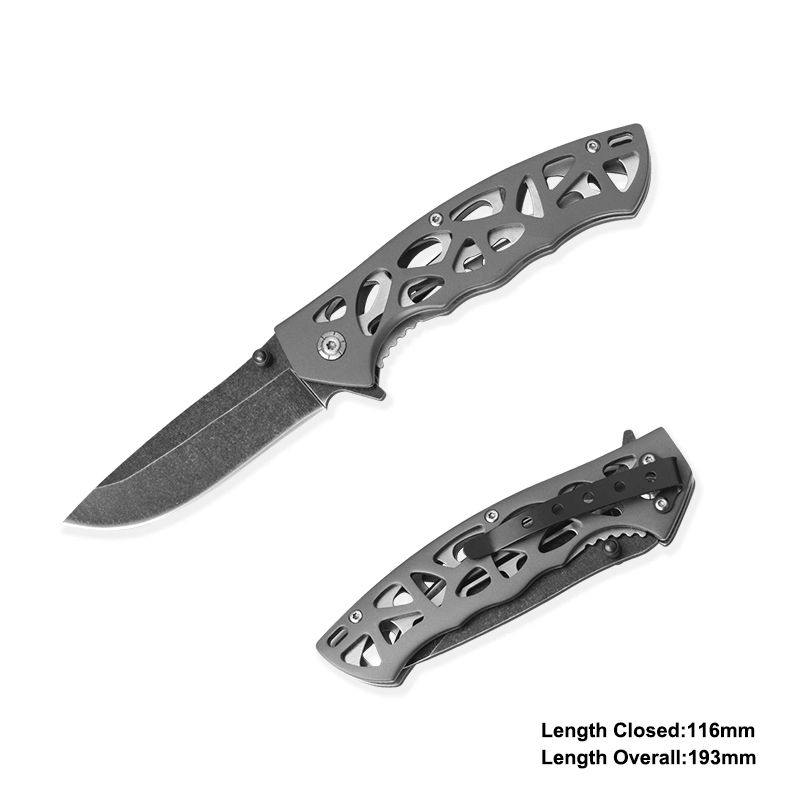 Folding Knife Cutting Knife Portable Knife with Titanium Coating (#31046)