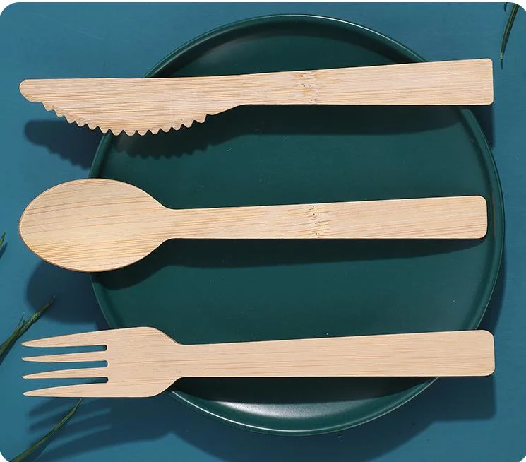 Disposable Cutlery Packaging Bamboo Cutlery Knife Fork Spoon